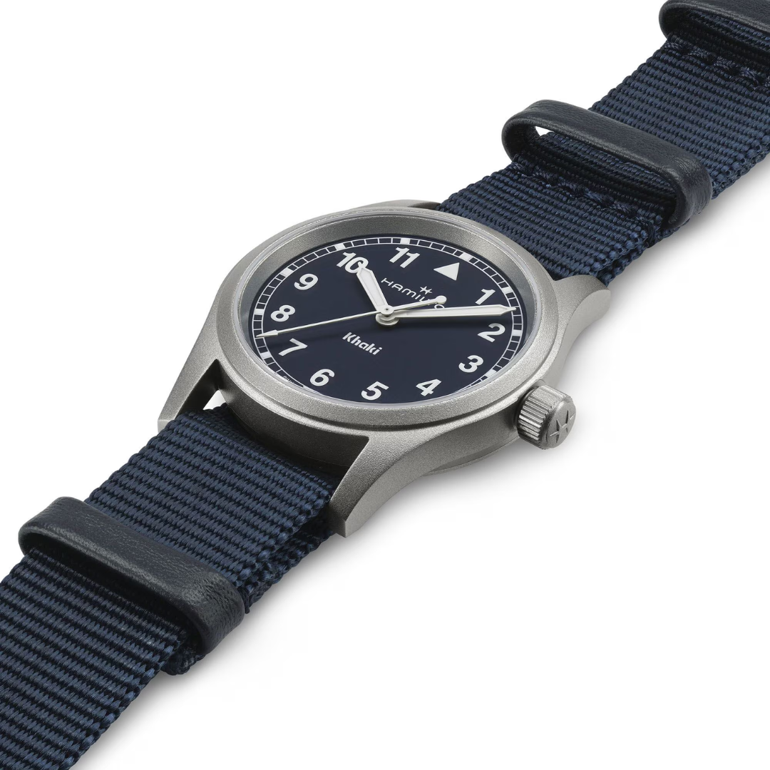 Reloj Hamilton Coleccion Khaki Textil azul