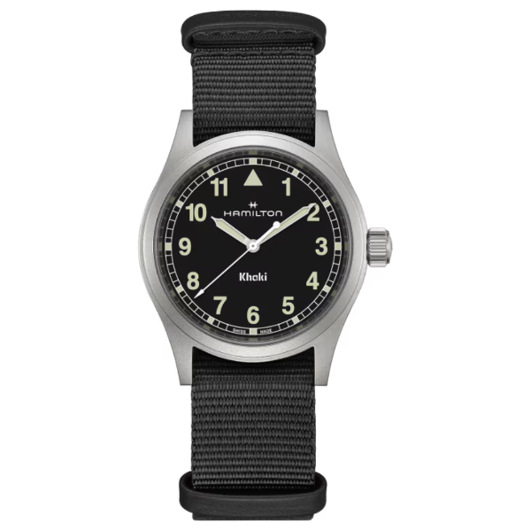 Reloj Hamilton Khaki Textil Negro