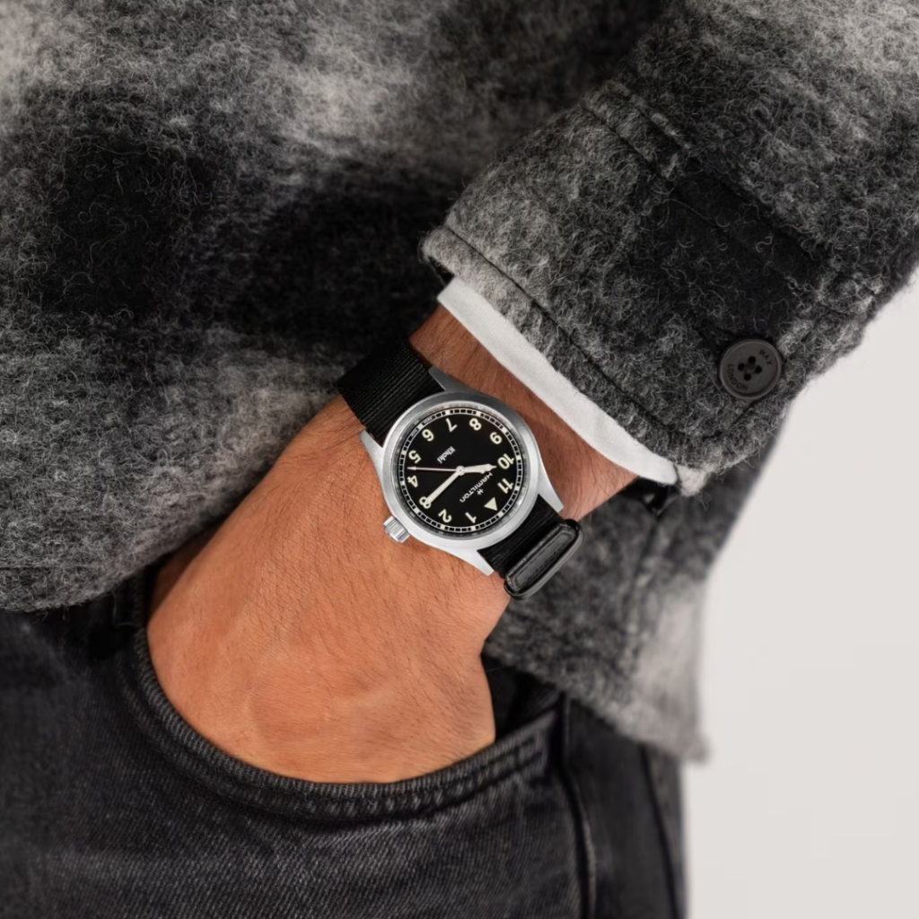 Reloj Hamilton Khaki Field Negro textil