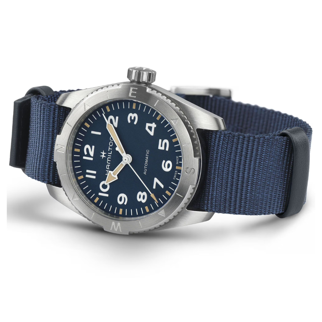 Reloj Hamilton Khaki Correa Azul