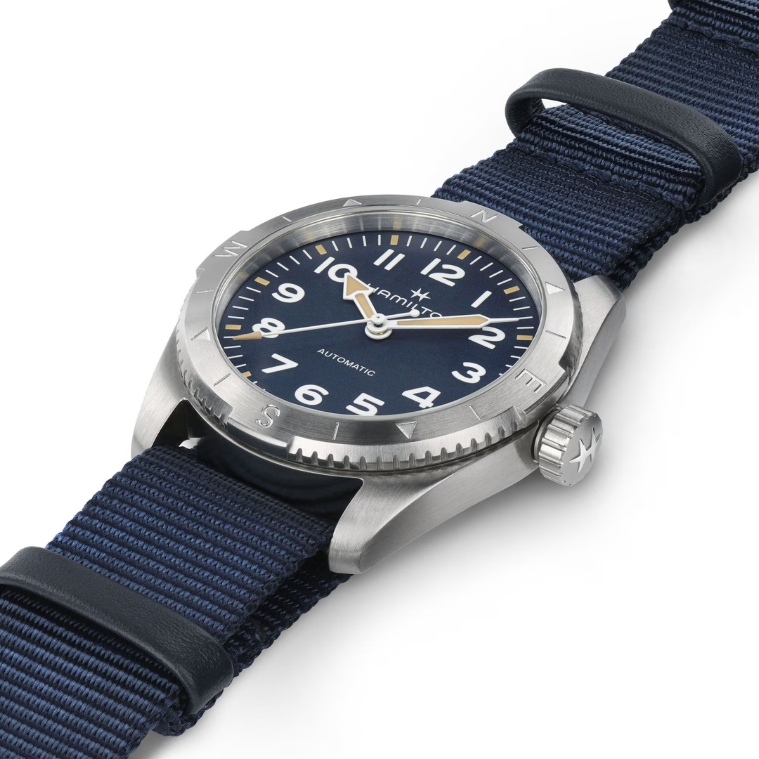 Reloj Hamilton Khaki Correa Azul