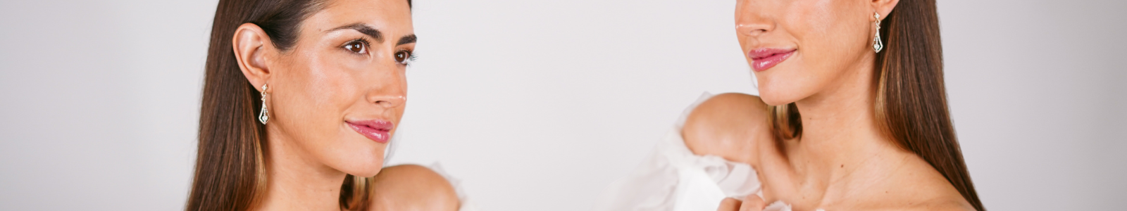 Novia pendientes largos estilo vintage oro 18k y diamantes