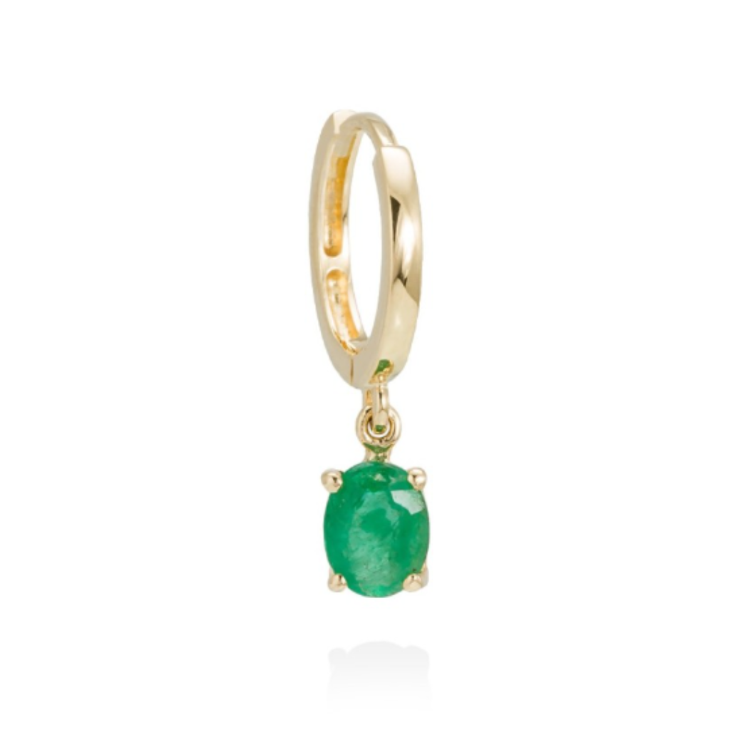 Esmeralda y oro 18k