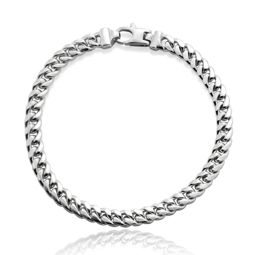 Pulsera realizada en plata de primera ley (925).