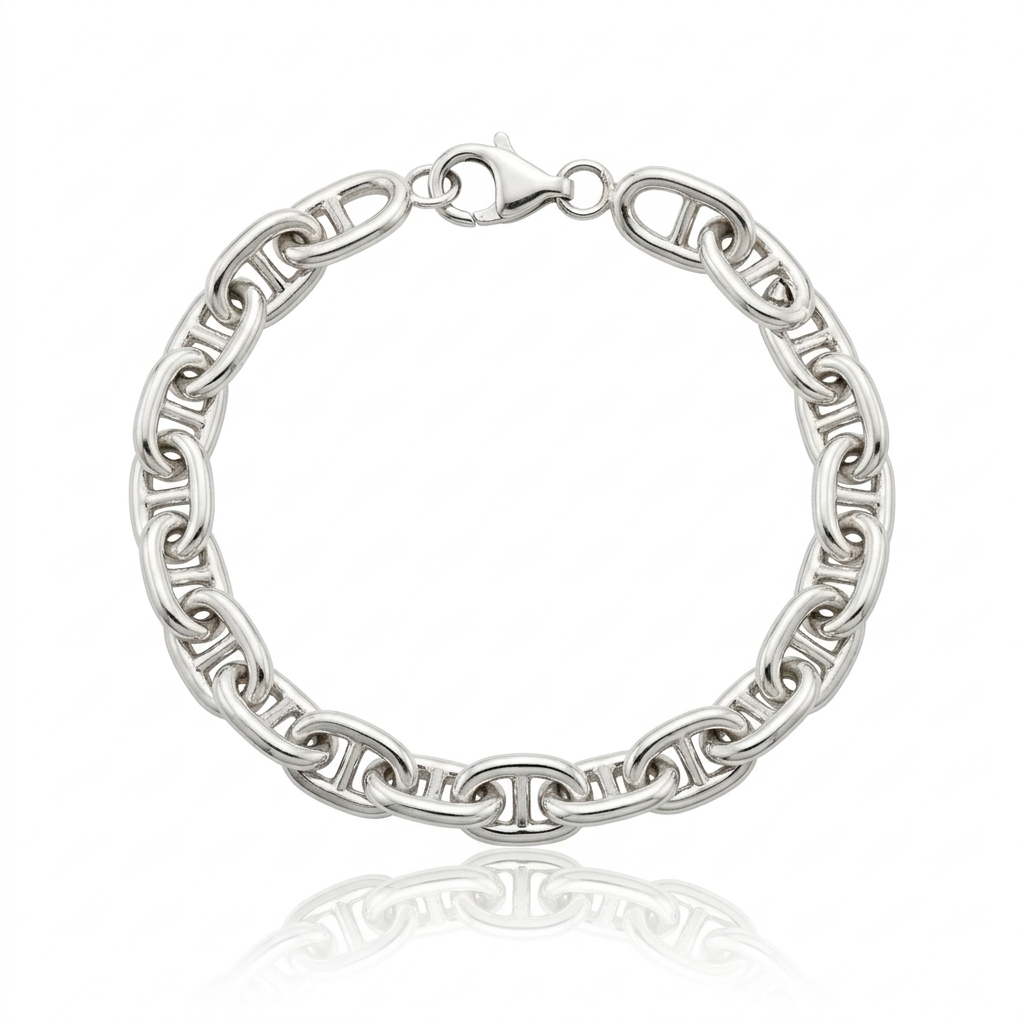 Pulsera realizada en plata de primera ley (925).