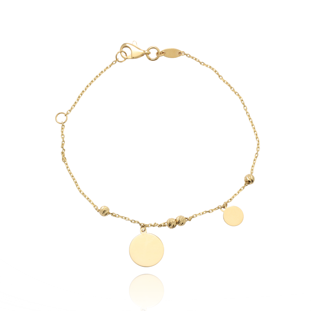 Pulsera de oro amarillo de 18 quilates.