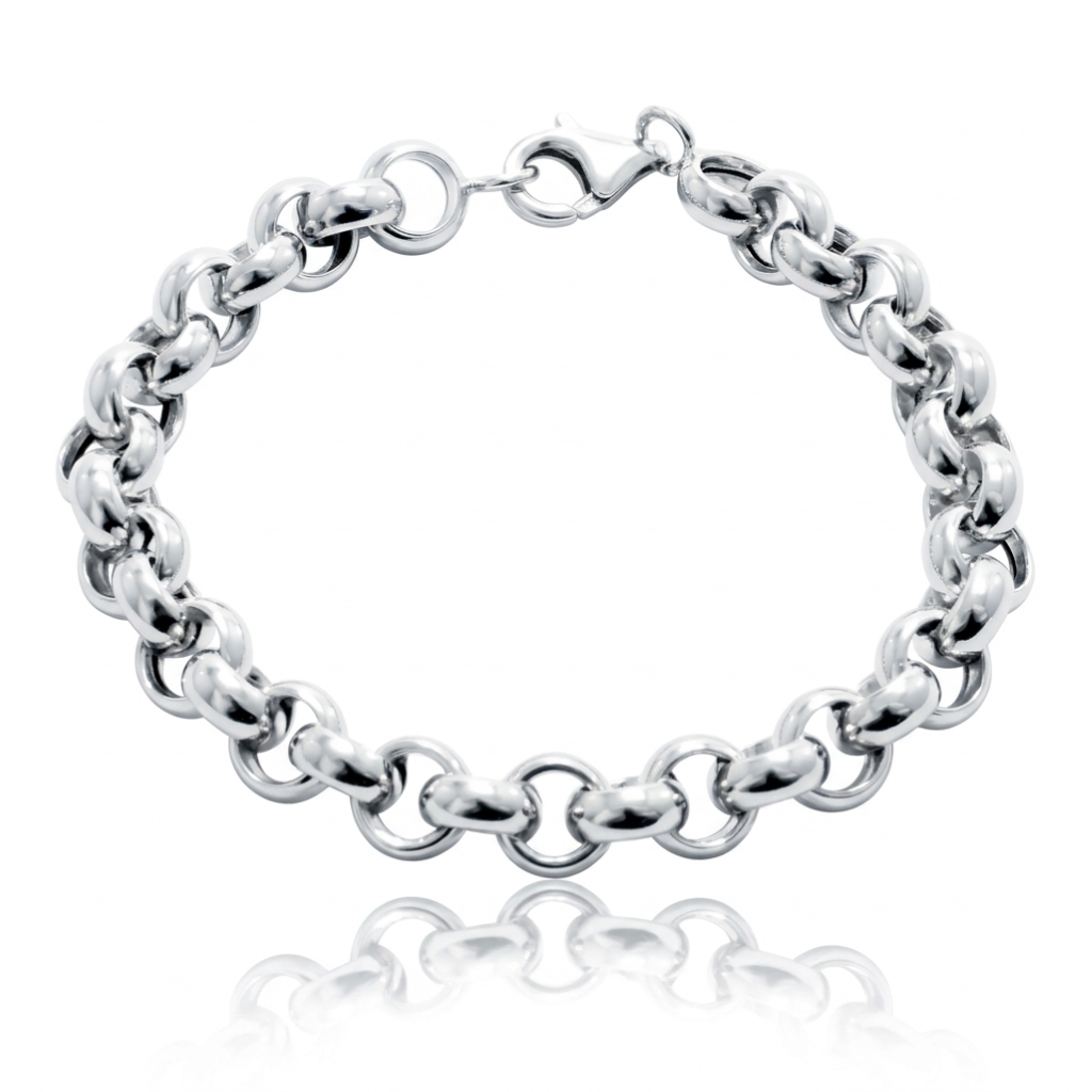 Pulsera realizada en plata de primera ley (925).