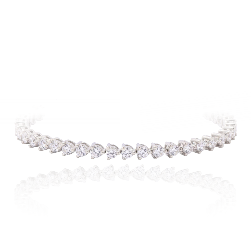 Pulsera riviere de plata de ley y circonitas