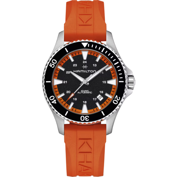 Reloj Hamilton con correa naranja