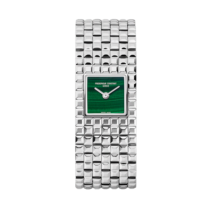 reloj frederique constant classics manchette verde 7 eslabones 