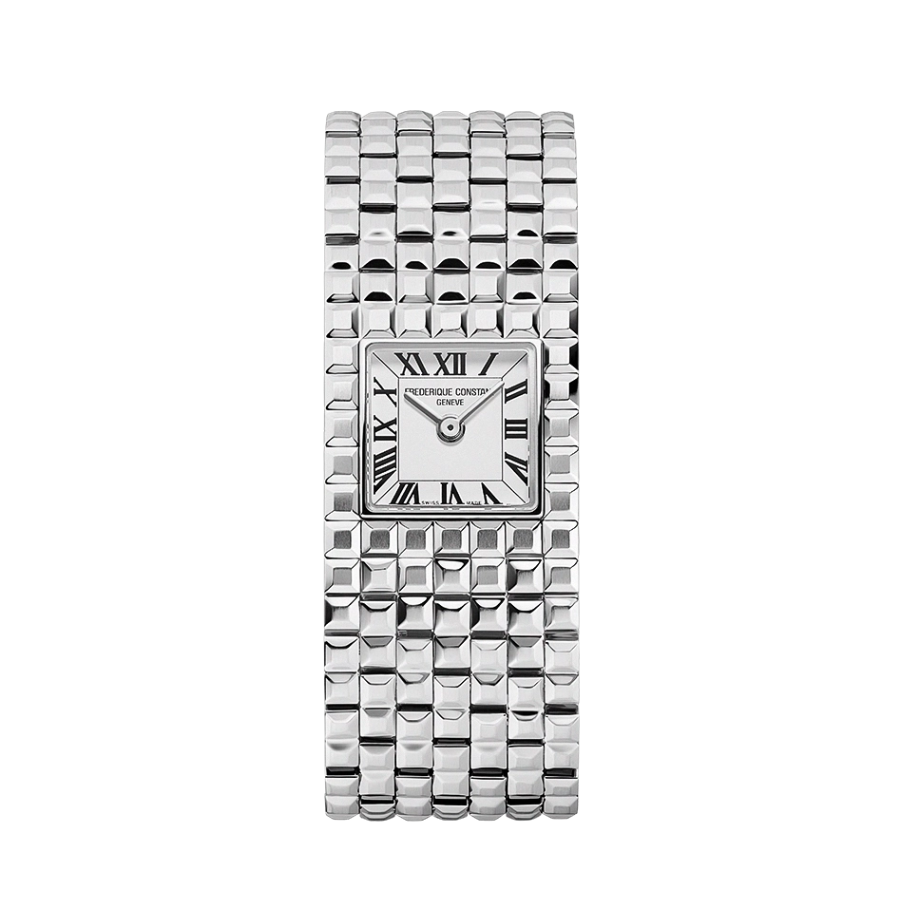 Reloj para mujer frederique constant para mujer plateado esfera blanca