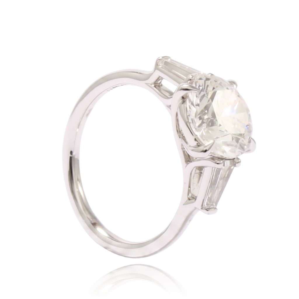 anillo de compromiso oro blanco 18k diamante de laboratorio