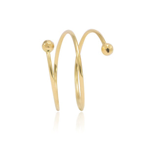 anillo oro amarillo 18kt espiral pamplona