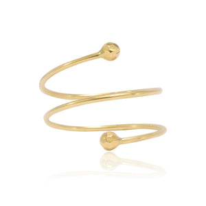 anillo oro amarillo 18kt espiral pamplona