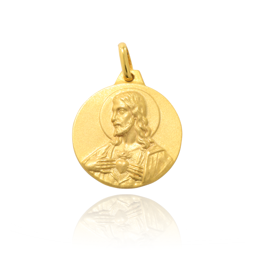 Colgante escapulario realizado en oro amarillo de 9k 