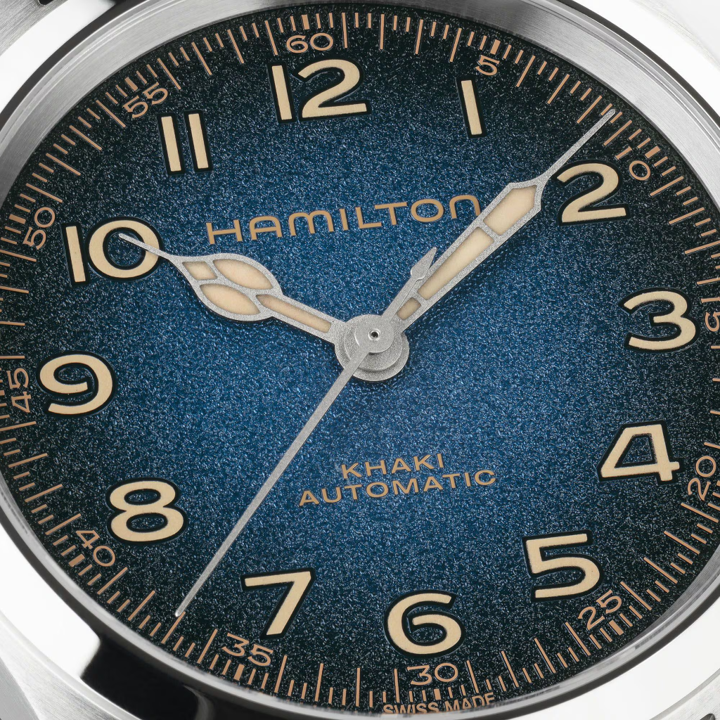 reloj hamilton murph automatico de la pelicula interstellar en 38mm esfera azul