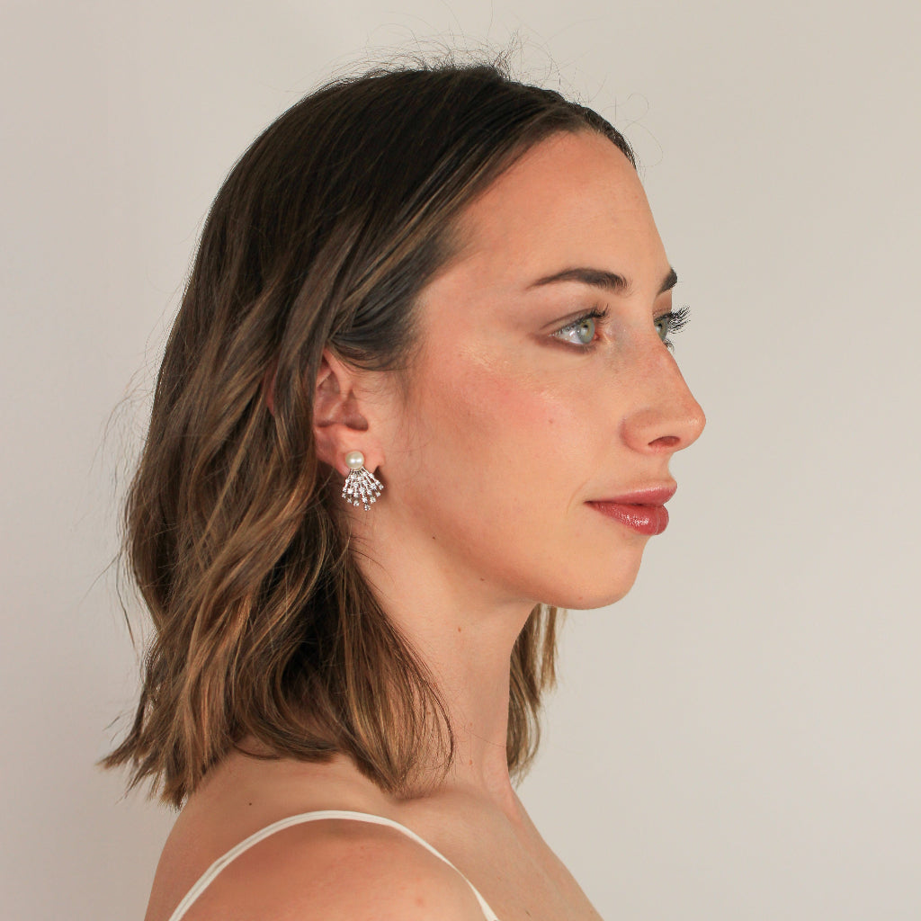 pendientes de novia con perlas en plata de primera ley