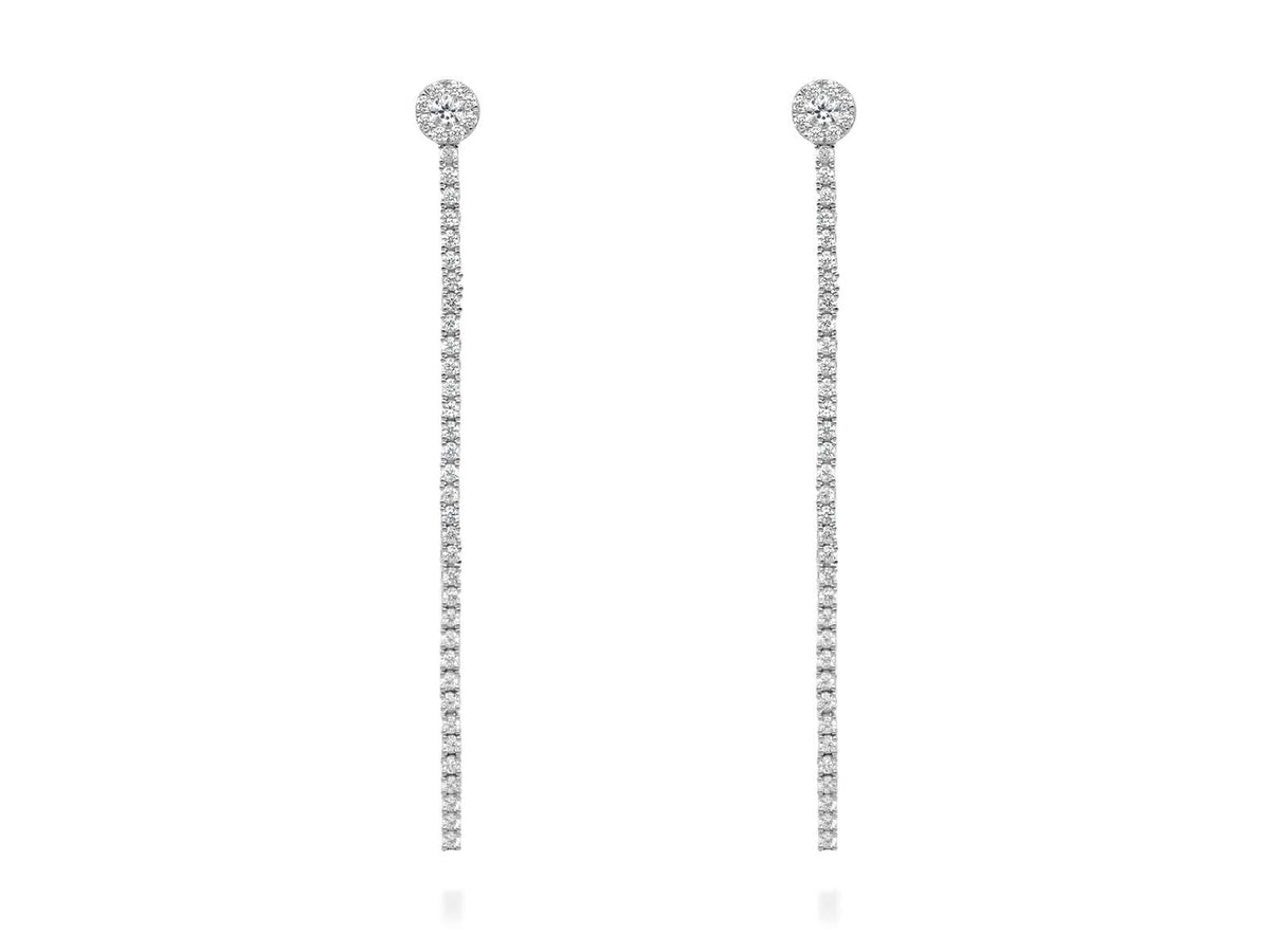 Pendientes RIVIERE en plata