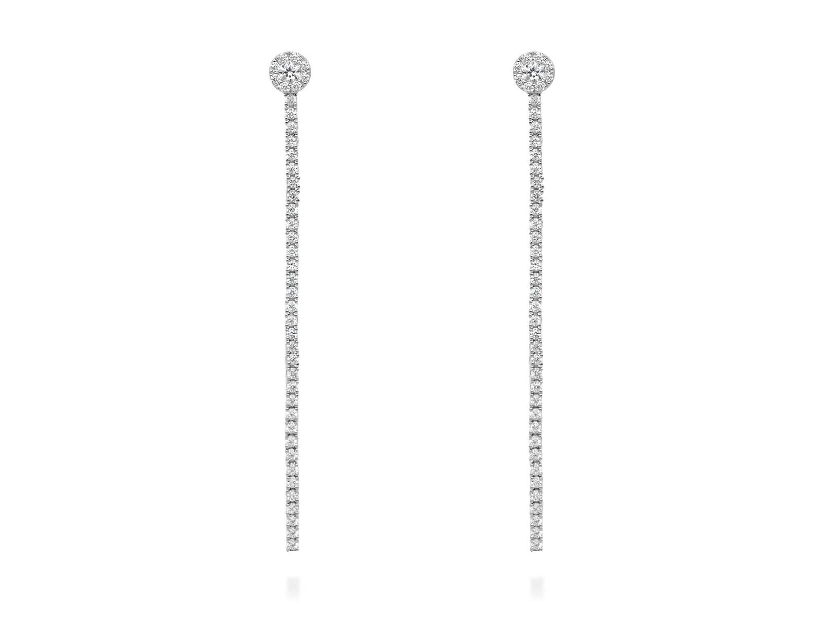 Pendientes RIVIERE en plata