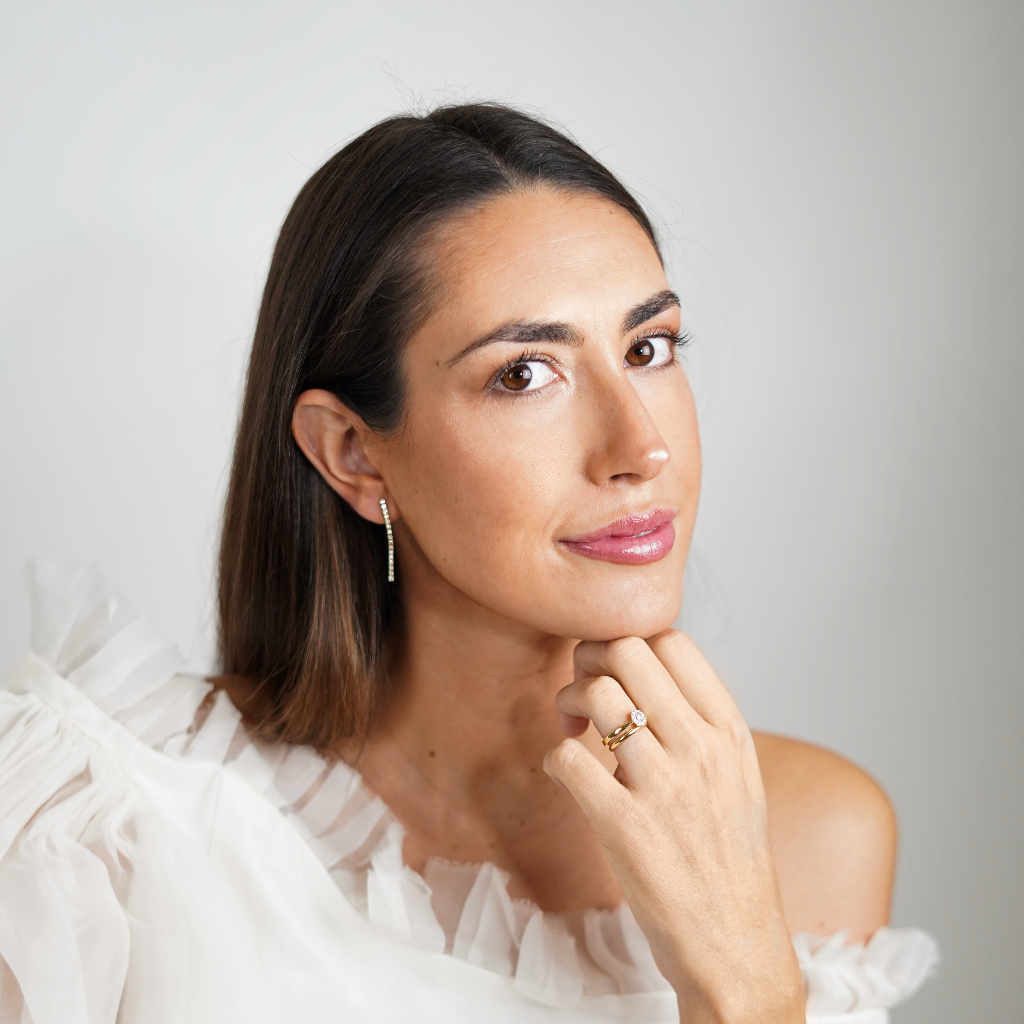 pendientes de novia con caida de riviere de diamantes en oro amarillo de 18k de alta joyeria