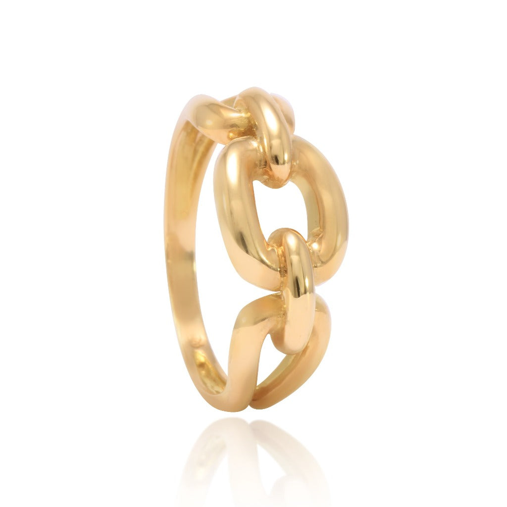 anillo oro rosa de 18kt joyería pamplona