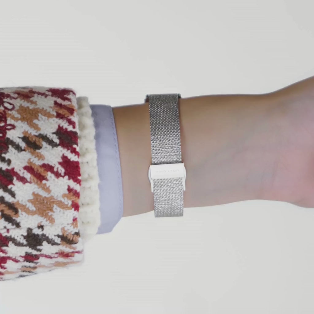 Reloj Hamilton American Classic Ardmore Small H11221150 plateado rectangular pequeño