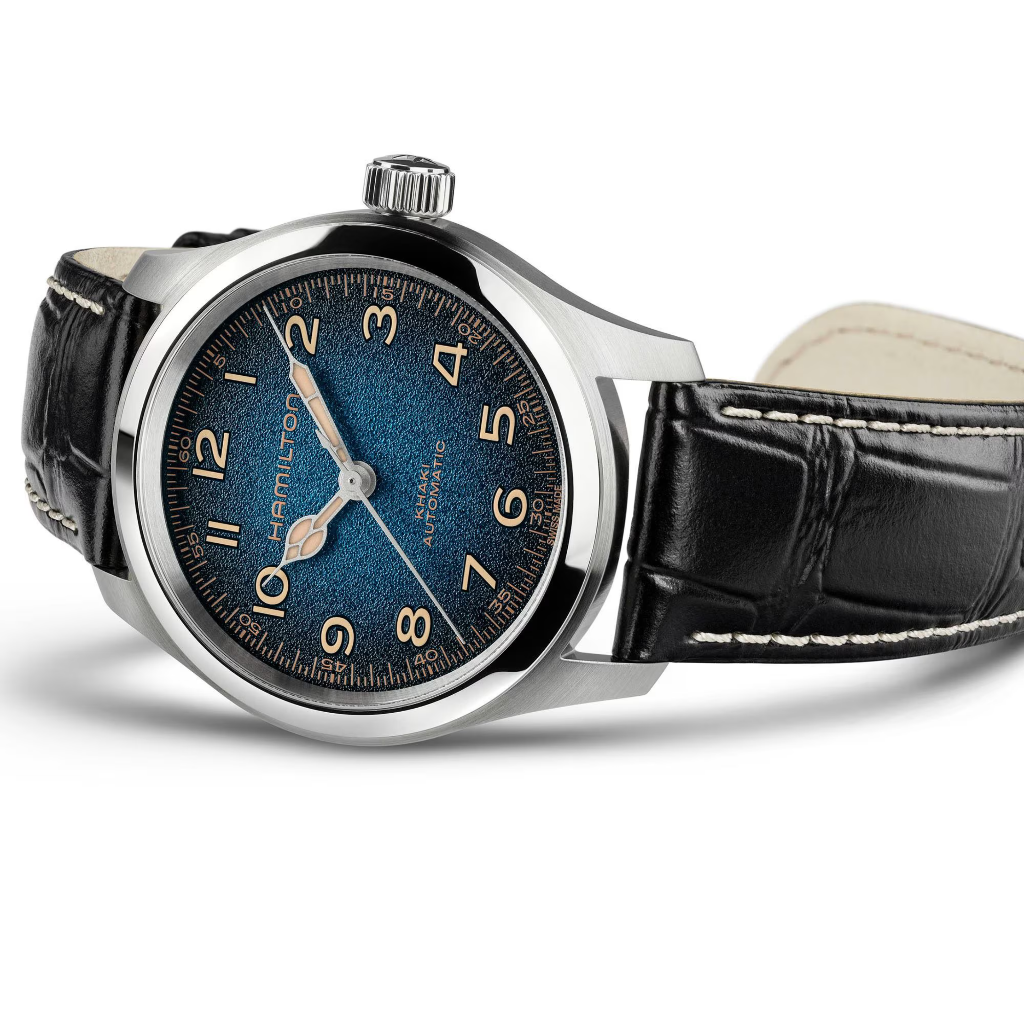 reloj hamilton murph automatico de la pelicula interstellar en 38mm esfera azul
