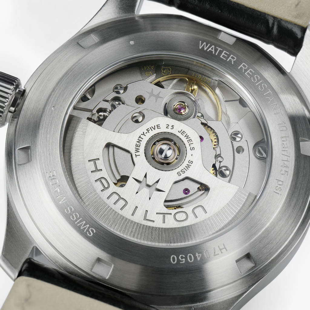 reloj hamilton murph automatico de la pelicula interstellar en 38mm esfera azul