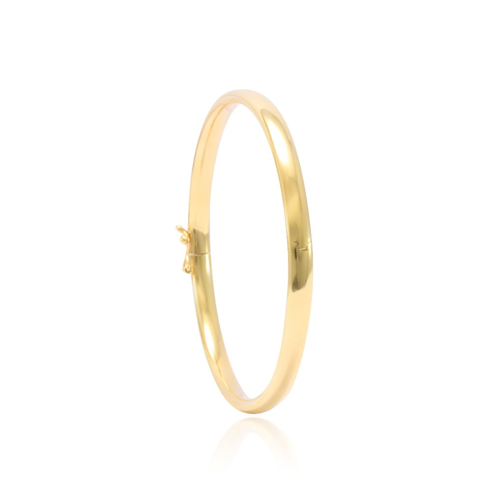 pulsera rígida de oro amarillo de 18kt pamlona