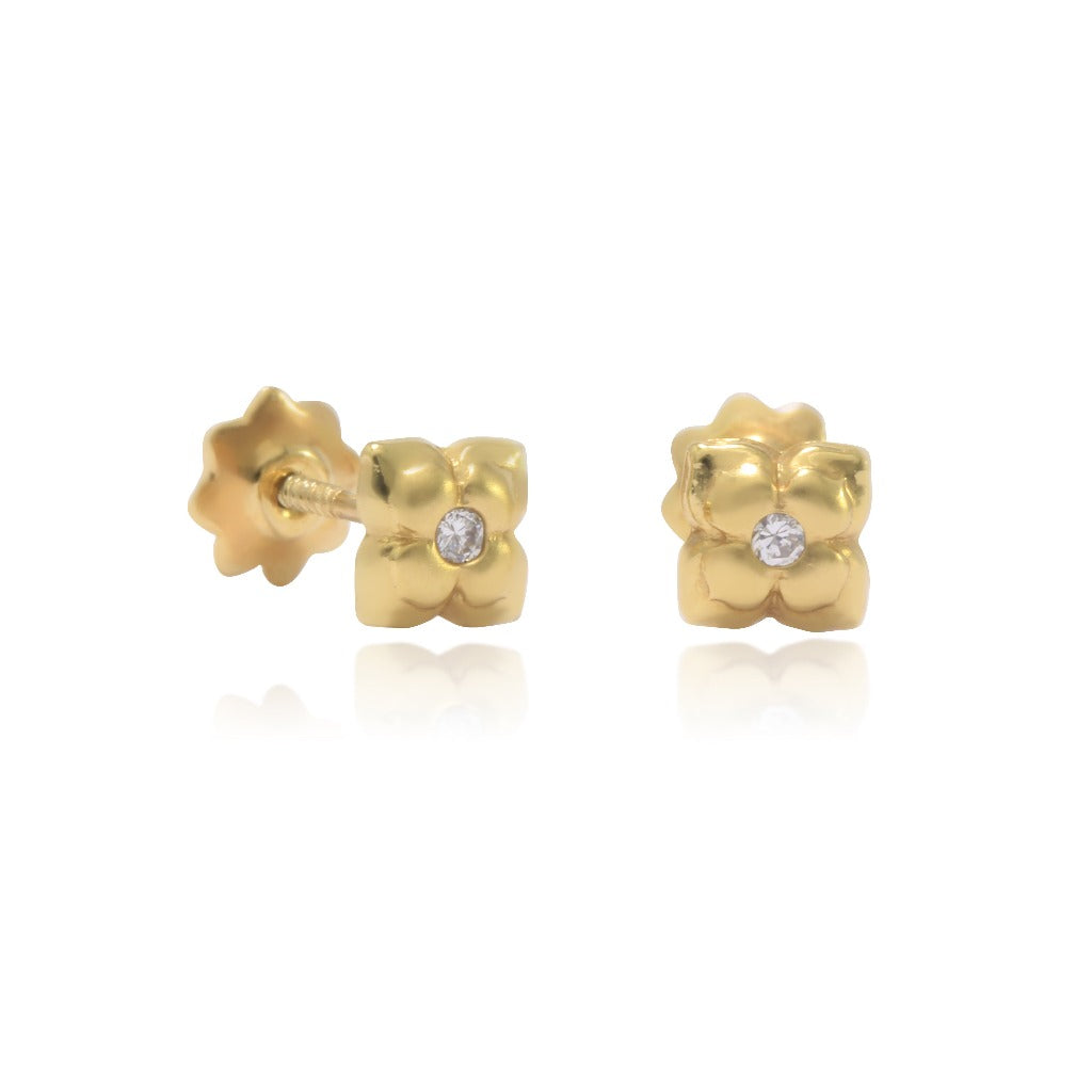 Pendientes niña flores