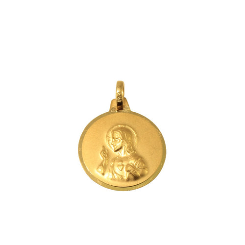 Medalla de  Virgen del Carmen y Sagrado Corazón.