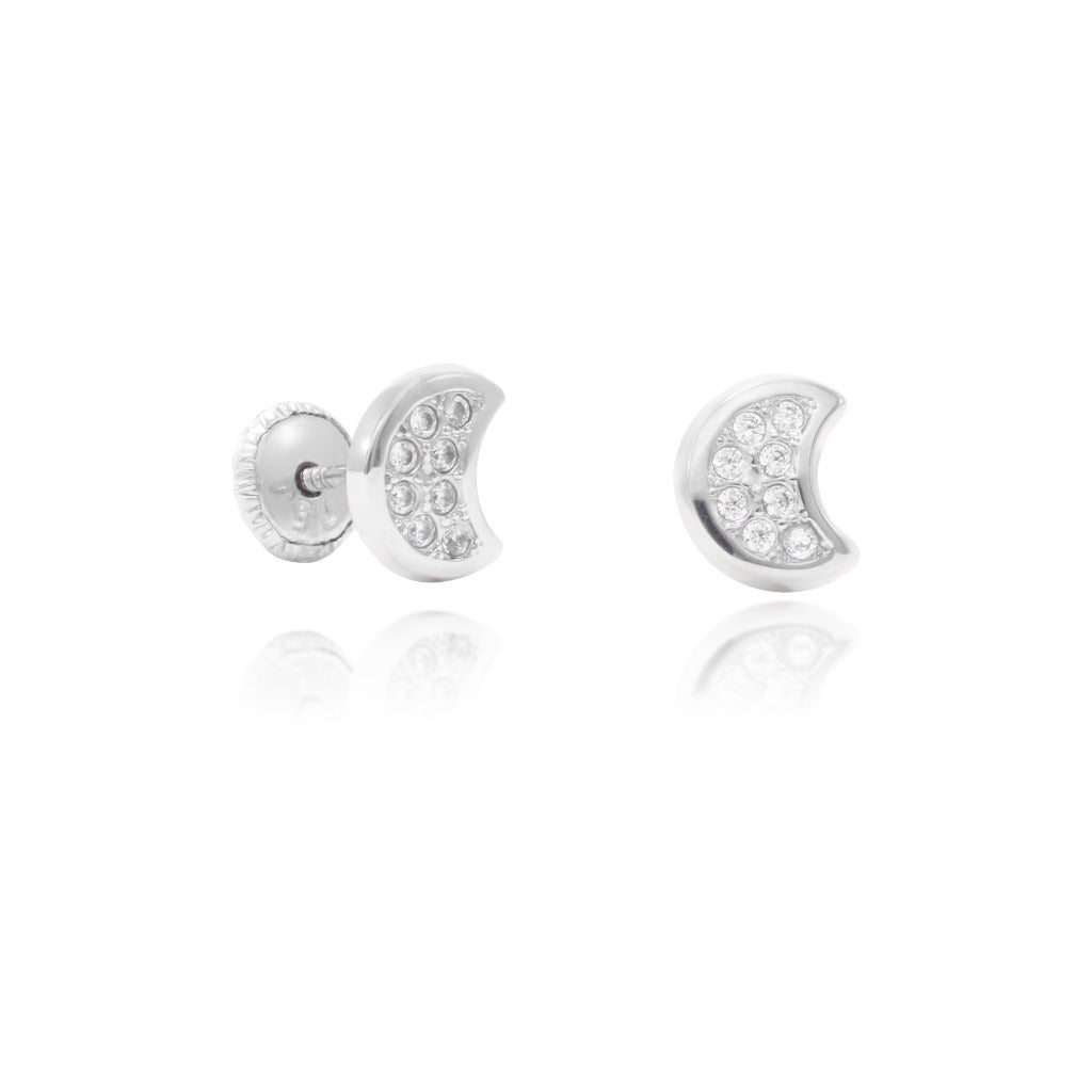 Pendientes niña luna