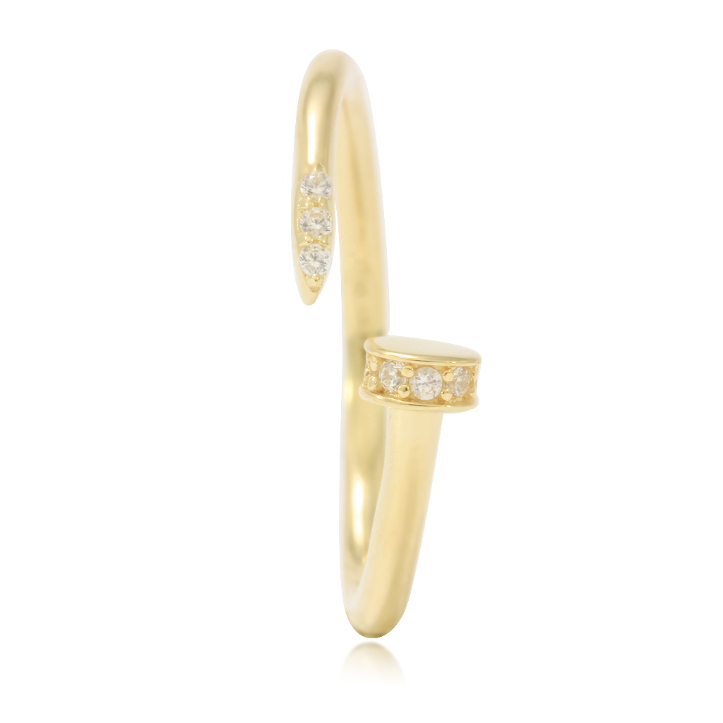 anillo de oro amarillo 18kt. Joyería Pamplona