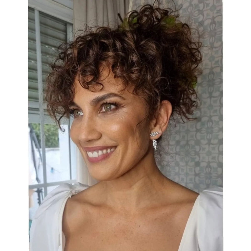 Pendientes de plata de primera ley (925) con circonitas incoloras