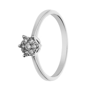 anillo de oro de 18kt con diamantes pamplona