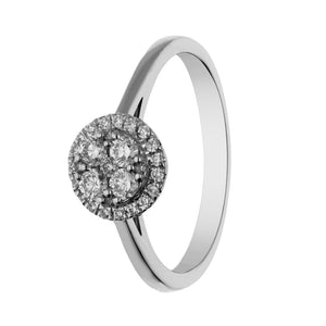 anillo de compromiso oro blanco con diamantes pamplona
