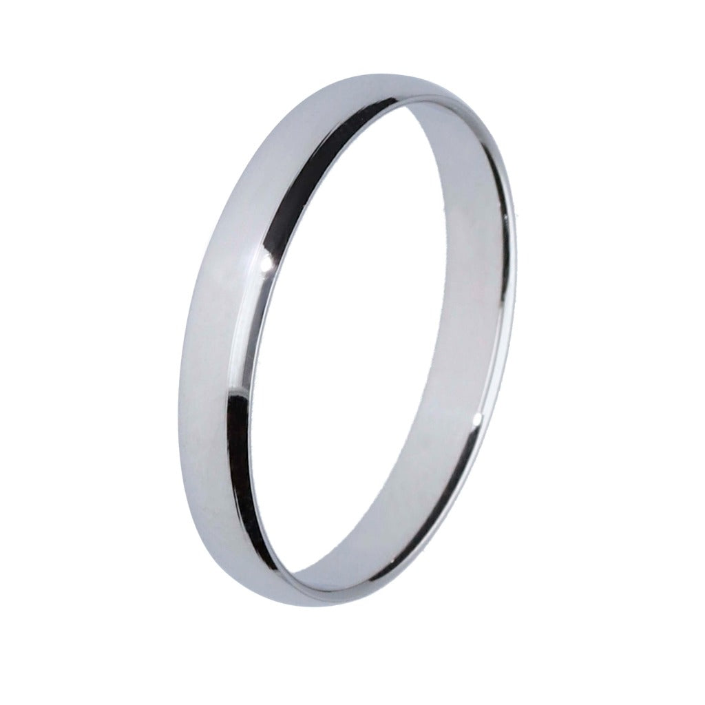 Alianza 3mm blanca plana