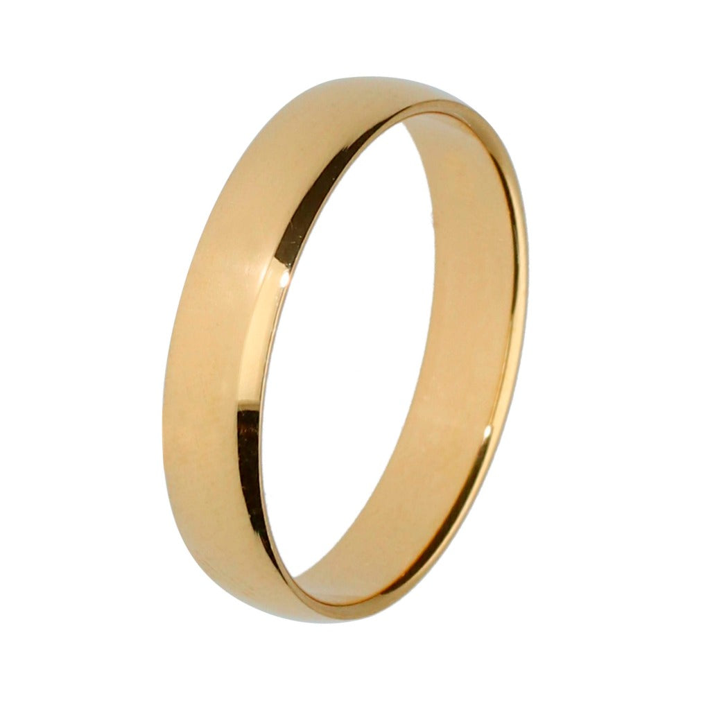 4mm half round wedding ring