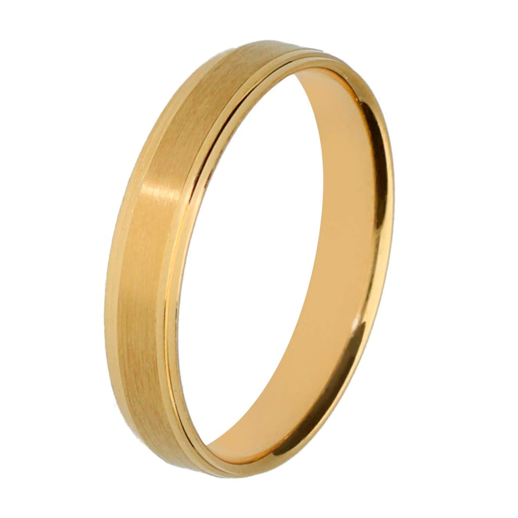 Alianza confort en oro amarillo de 18 quilates. Joyería Pamplona.