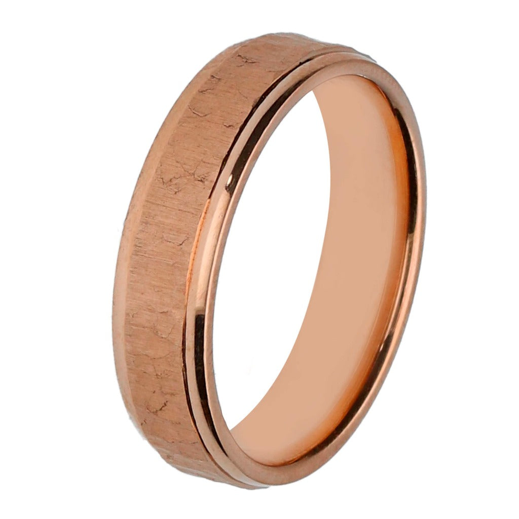 Alianza confort en oro rosa de 18 quilates. Joyería Pamplona.