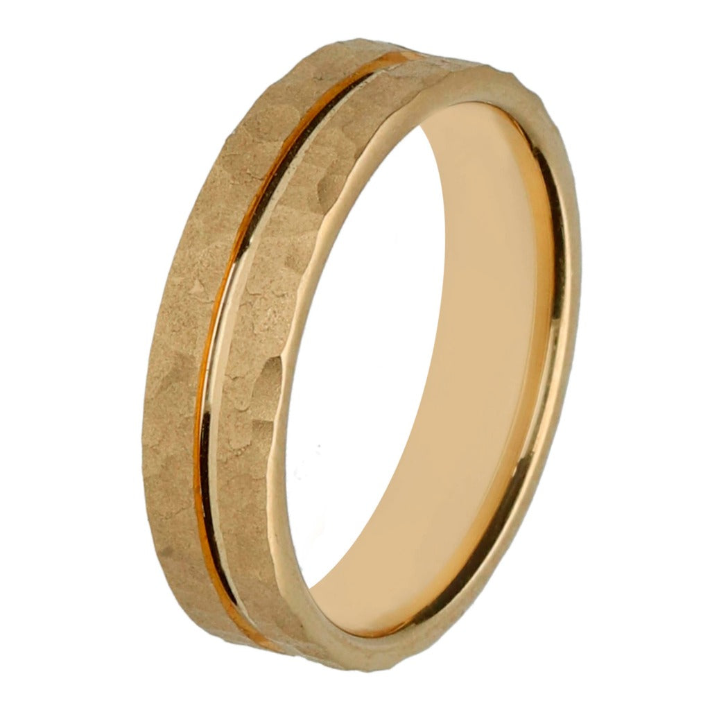 Alianza confort en oro amarillo de 18 quilates. Joyería Pamplona.