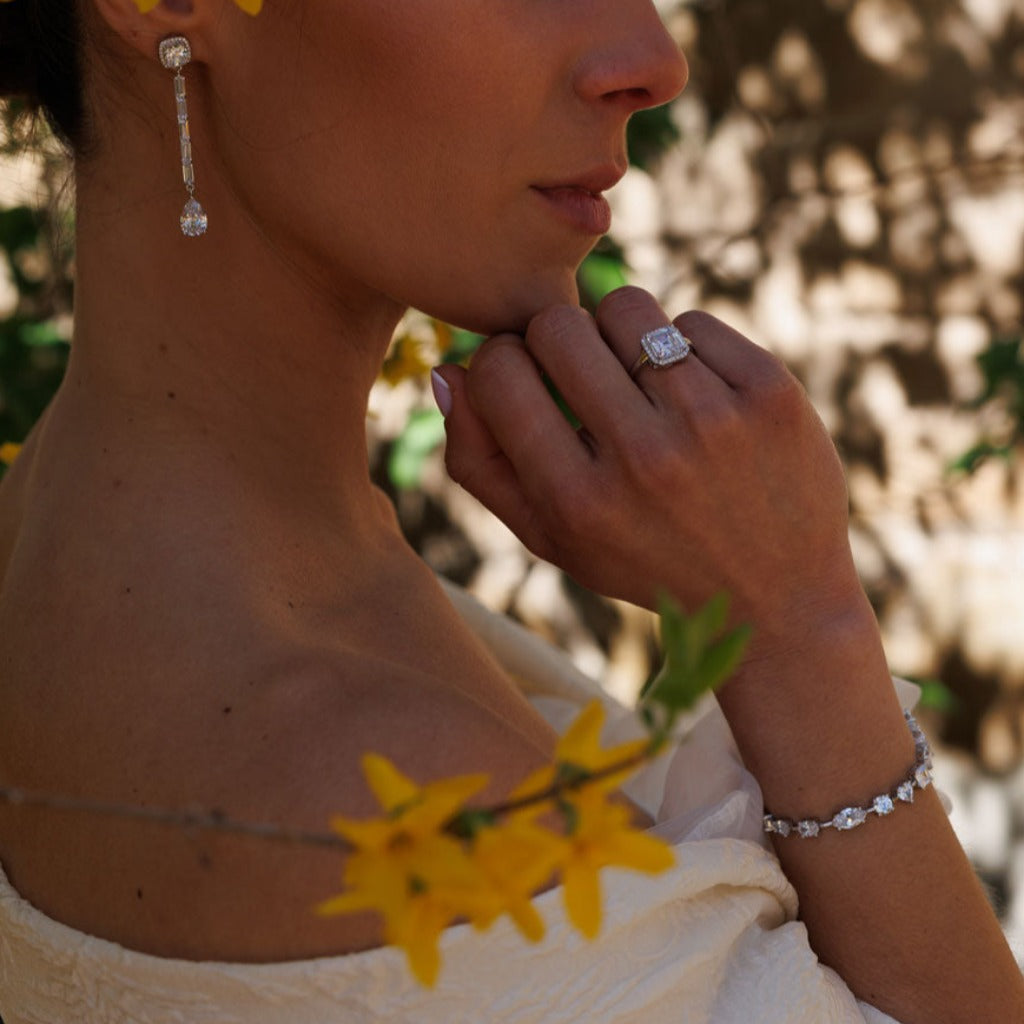 Pulsera de plata para novia Pamplona.