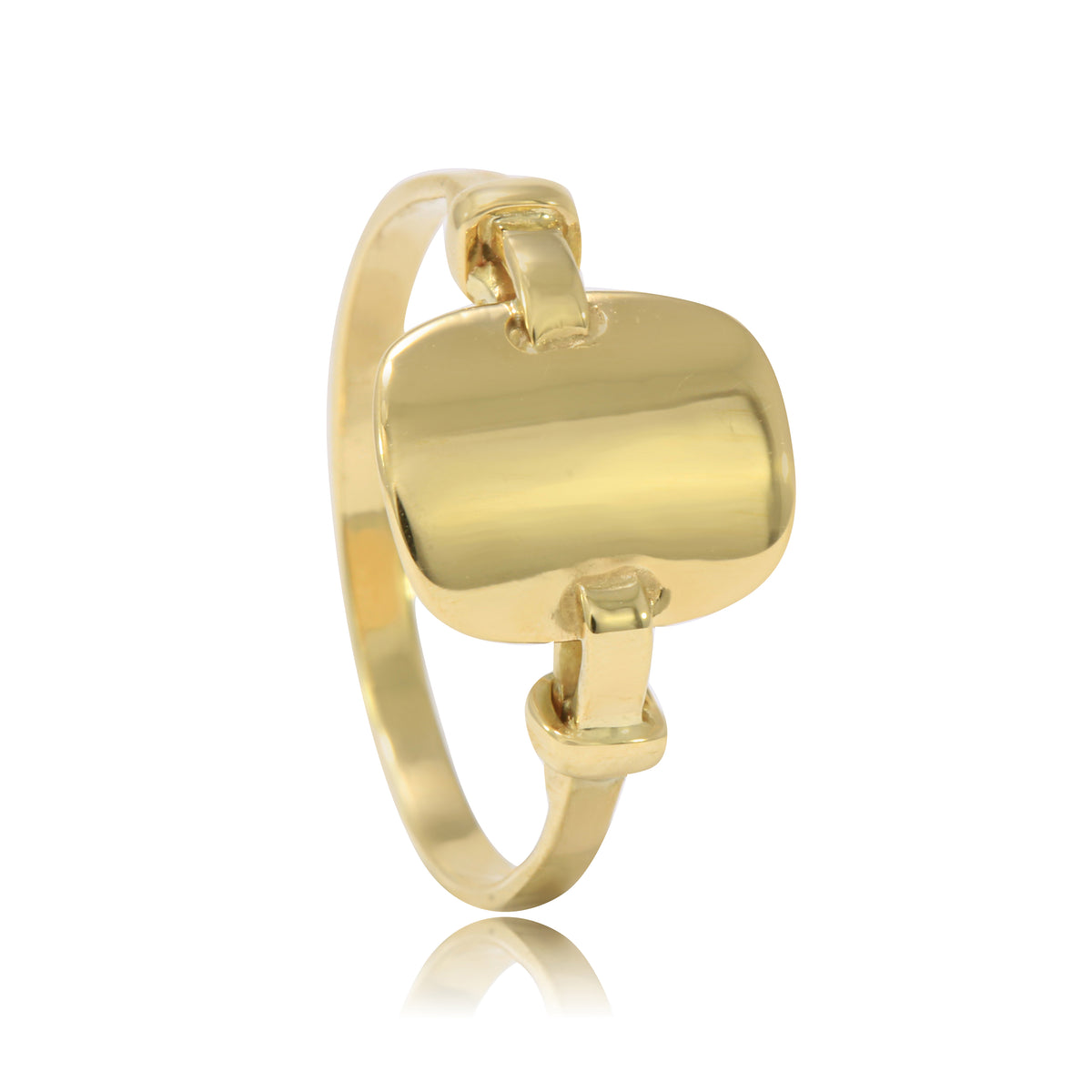 Sello de niña realizado en oro de 18 quilates .